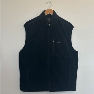 Men’s Greg‎ Norman for Tasso Elba Black Fleece Vest Size Large